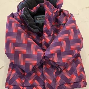 Pulse Kids' Vibrant Purple and Pink Puffer Jacket